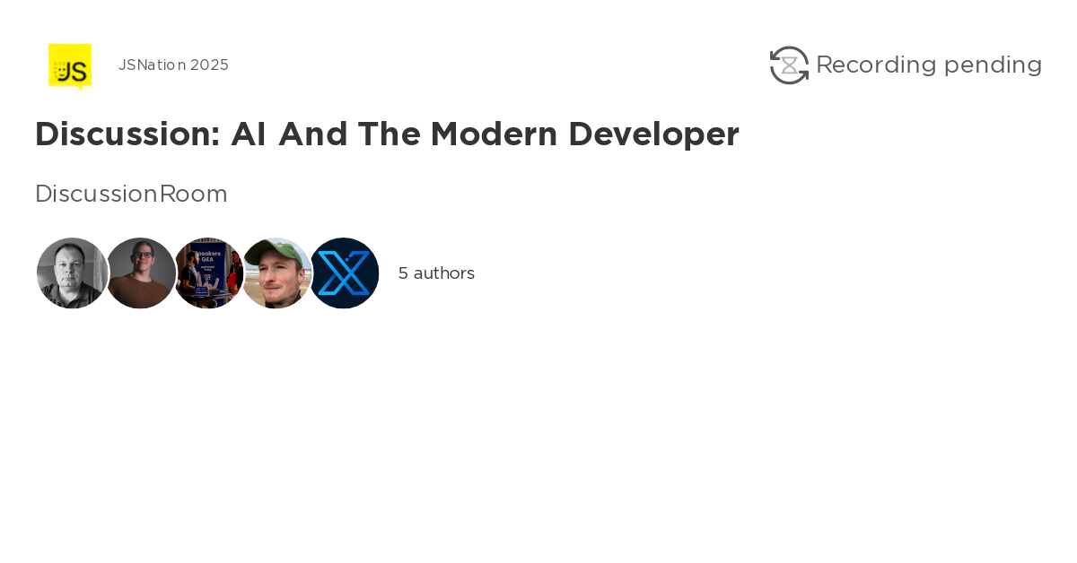 Discussion: AI and the Modern Developer