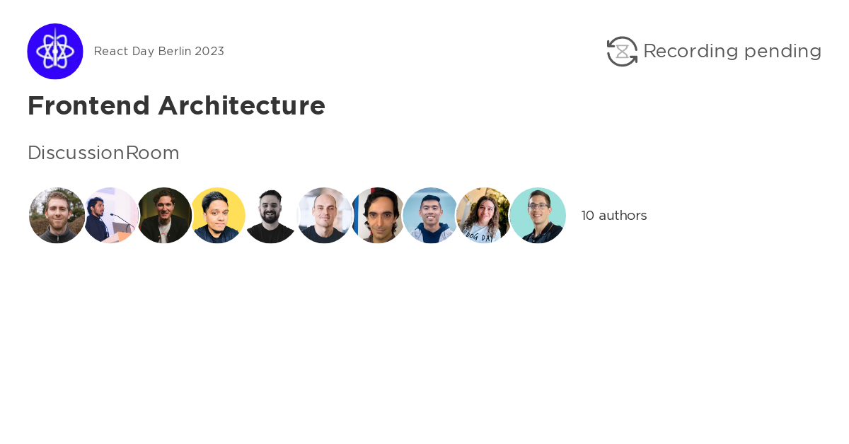 Frontend Architecture