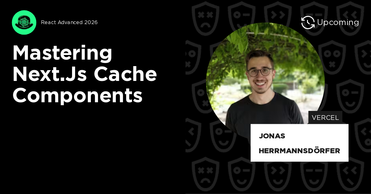 Mastering Next.js Cache Components by Jonas Herrmannsdörfer