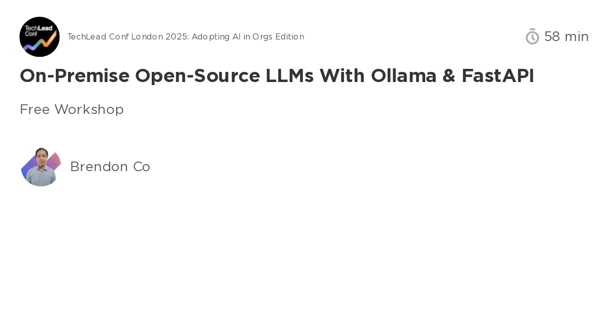 On-Premise Open-Source LLMs with Ollama & FastAPI
