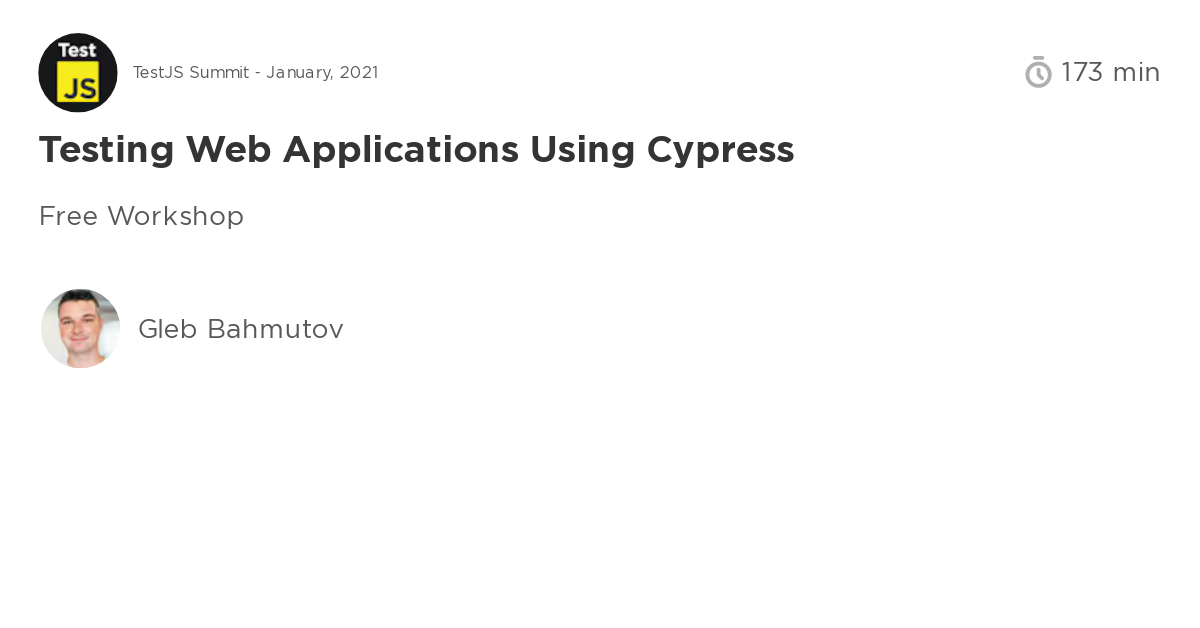 Testing Web Applications Using Cypress