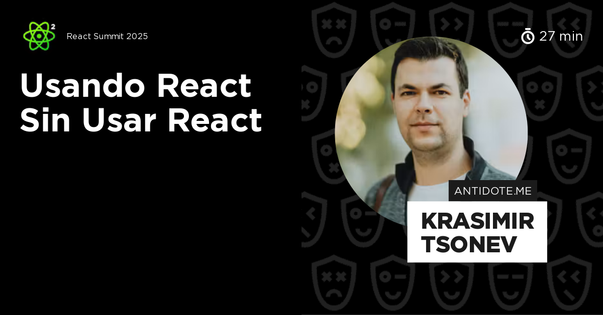 Usando React Sin Usar React by Krasimir Tsonev